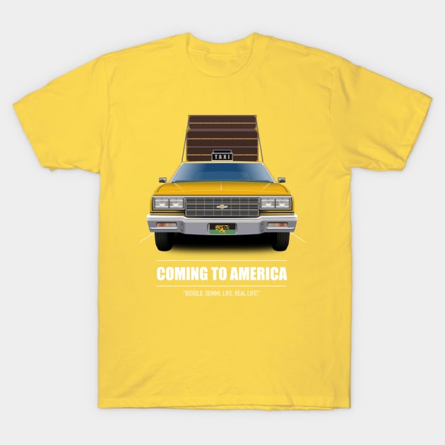 Coming to America - Alternative Movie Poster T-Shirt by MoviePosterBoy